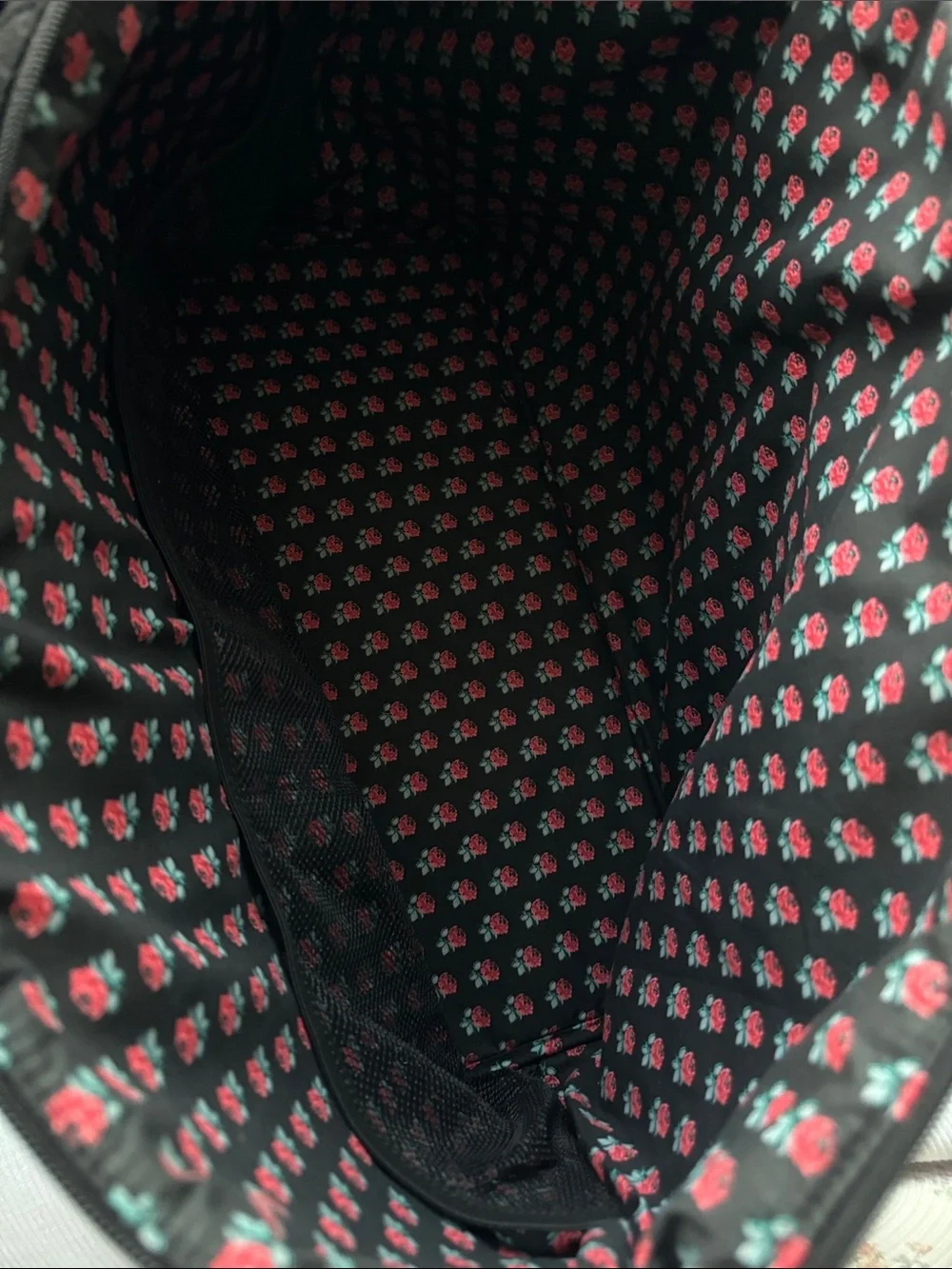 Vera Bradley Black Quilted Duffel Tote